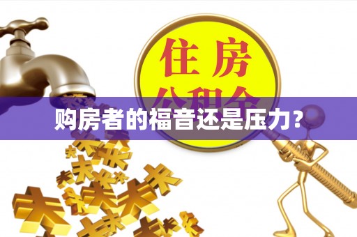 肇东购房者的福音还是压力？