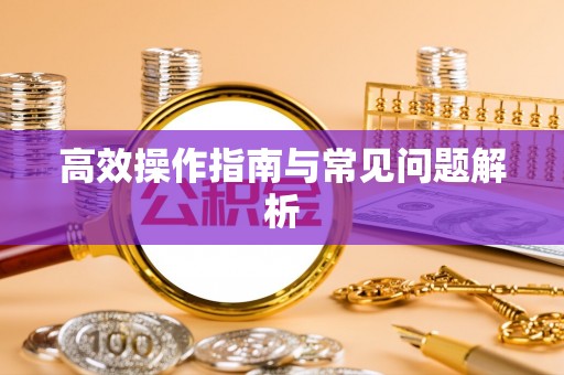 肇东高效操作指南与常见问题解析
