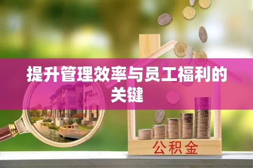 肇东提升管理效率与员工福利的关键
